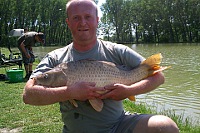 6,5kg carp - the first catch of the day